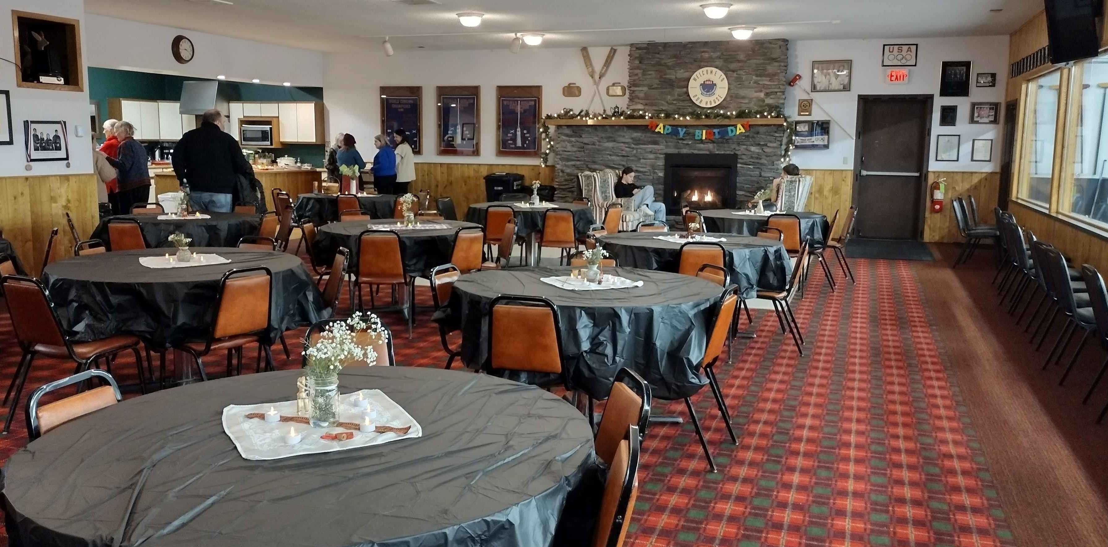 Clubhouse Decorated For Event